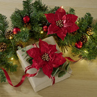 Lot de 2 clips « Étoile de Noël »