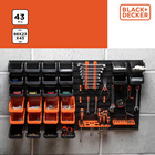 Mur d'outils 43 pièces Black+Decker