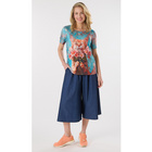 Jupe-culotte "Mara" bleu jean