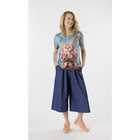 Jupe-culotte "Mara" bleu jean