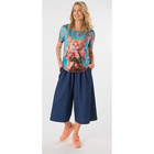 Jupe-culotte "Mara" bleu jean