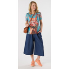Jupe-culotte "Mara" bleu jean