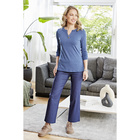 Lot de 2 t-shirts "Cilly" - bleu et taupe