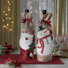 Emballage pour bouteille « Bonhomme de neige »