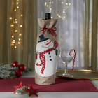 Emballage pour bouteille « Bonhomme de neige »