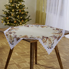 Nappe « Bonhomme de neige doré » 85 x 85 cm Eldo