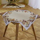 Nappe « Bonhomme de neige doré » 85 x 85 cm Eldo