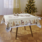 Nappe « Bonhomme de neige doré » 130 x 160 cm Eldo