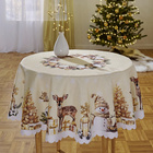 Nappe « Bonhomme de neige doré » Ø 140 cm Eldo