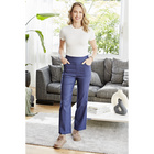 Jean taille haute « Coco » bleu