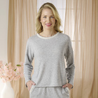 Pull d’intérieur gris chiné