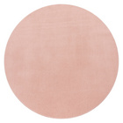 Tapis ras du sol CADIZ 630 Rose Rond Paco Home