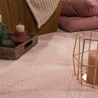 Tapis ras du sol CADIZ 630 Rose Rond Paco Home