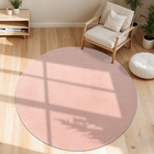 Tapis ras du sol CADIZ 630 Rose Rond Paco Home