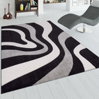 Tapis DIAMOND 760 Noir Rectangulaire Paco Home