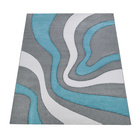 Tapis DIAMOND 760 Turquoise Rectangulaire Paco Home