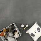 Tapis ras TATAMI 475 Gris Rectangulaire Paco Home