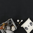 Tapis ras TATAMI 475 Noir Rond Paco Home