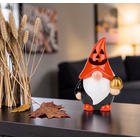 Nain d'Halloween à LED avec un chapeau en forme de citrouille