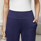 Pantalon en jersey bleu foncé
