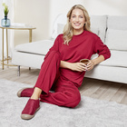 Pantalon en jersey bordeaux