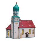 Église « Lichthaus » de Wasserburg, au bord du lac de Constance, en porcelaine