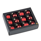 Boules de Noël Bordeaux, lot de 12 – Wurm