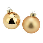 Boules de Noël dorées, lot de 12 – Wurm