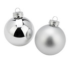 Boules de Noël argentées, lot de 12 – Wurm