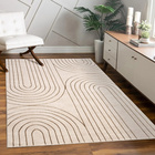 Tapis à poils courts Tuana 215 Crème Paco Home