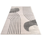 Tapis à poils courts Tuana 216 Gris Paco Home