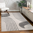 Tapis à poils courts Tuana 216 Gris Paco Home
