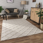 Tapis à poils courts Utrecht 642 Crème Paco Home