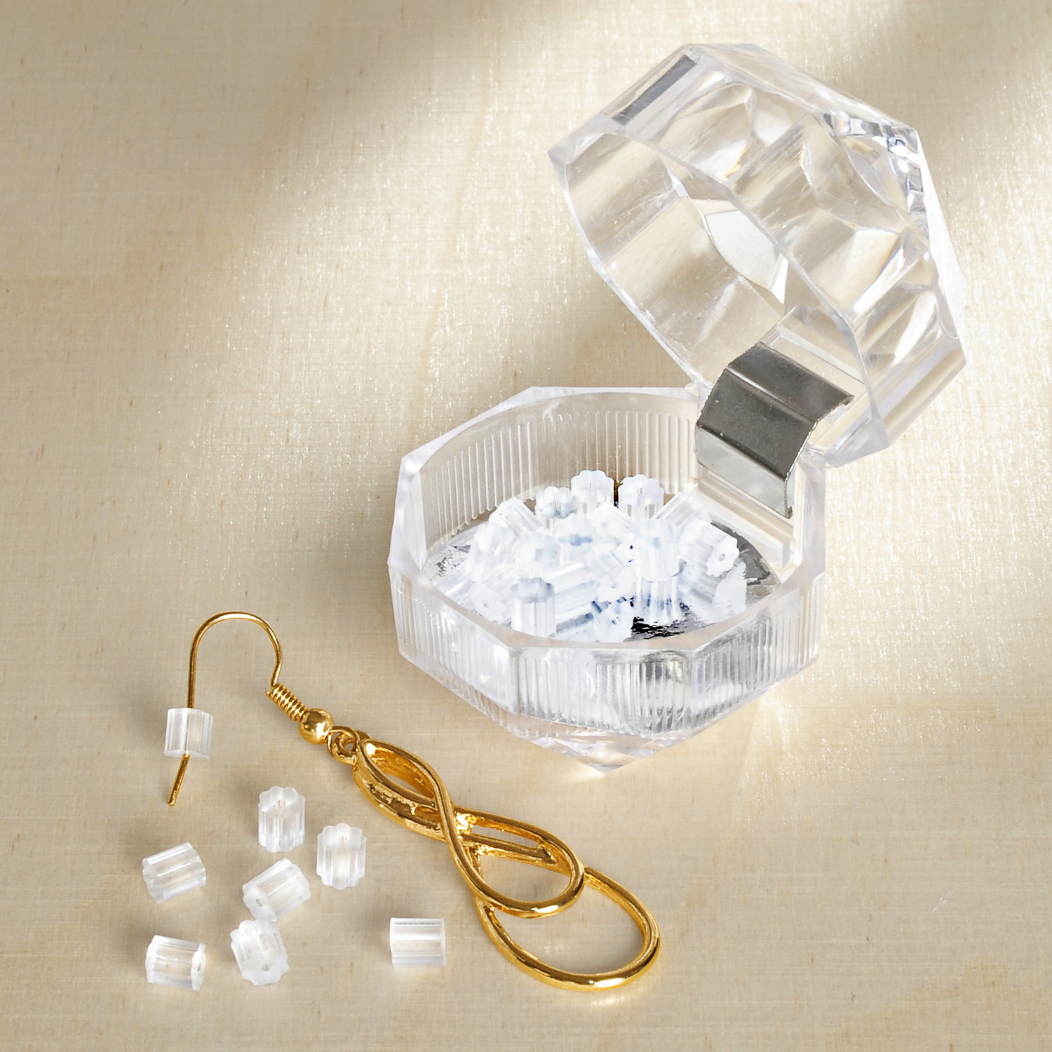 Lot de 20 embouts fermoirs pour boucles d'oreilles