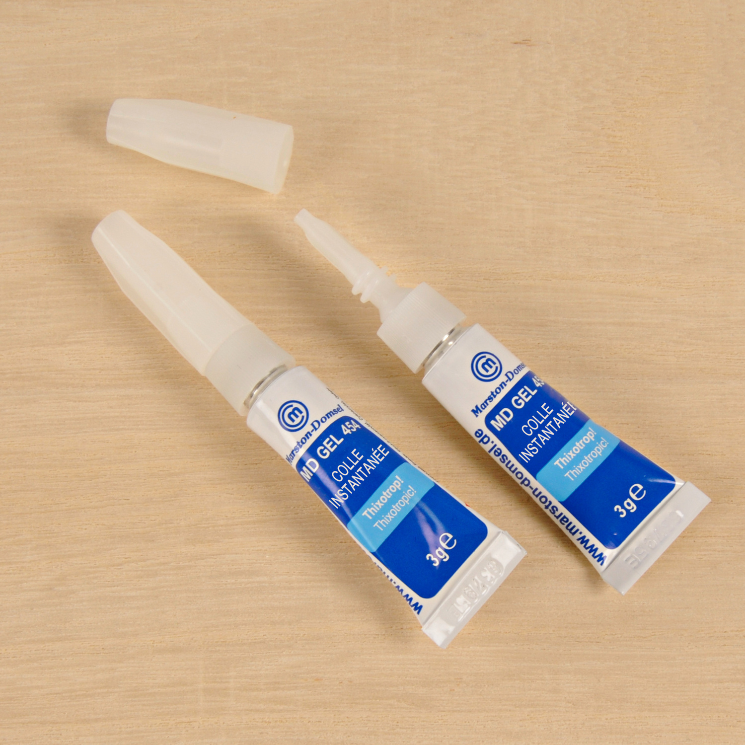 Lot de 2 tubes de colle instantanée