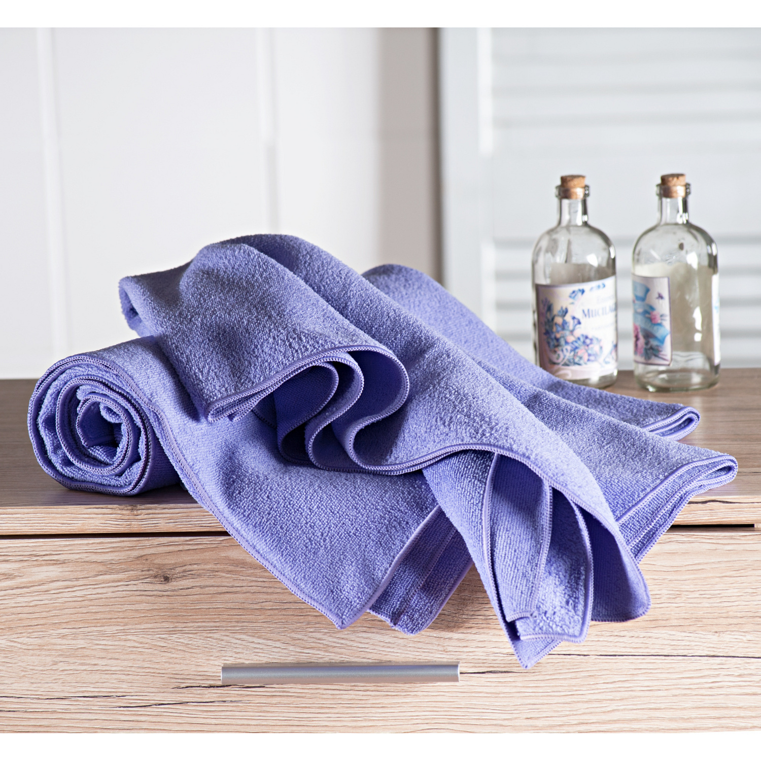 Drap de bain en microfibre, violet