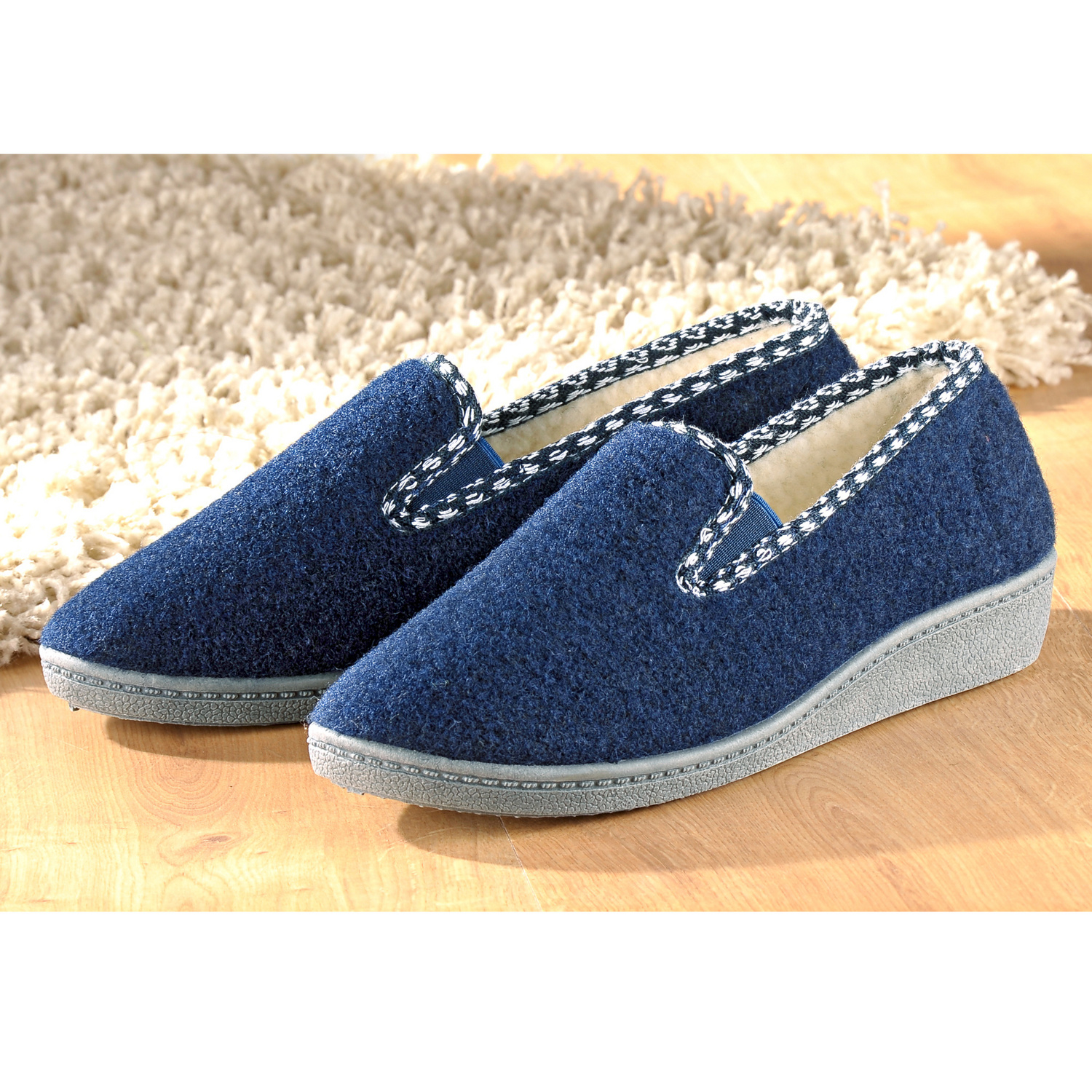 Pantoufles, bleu marine