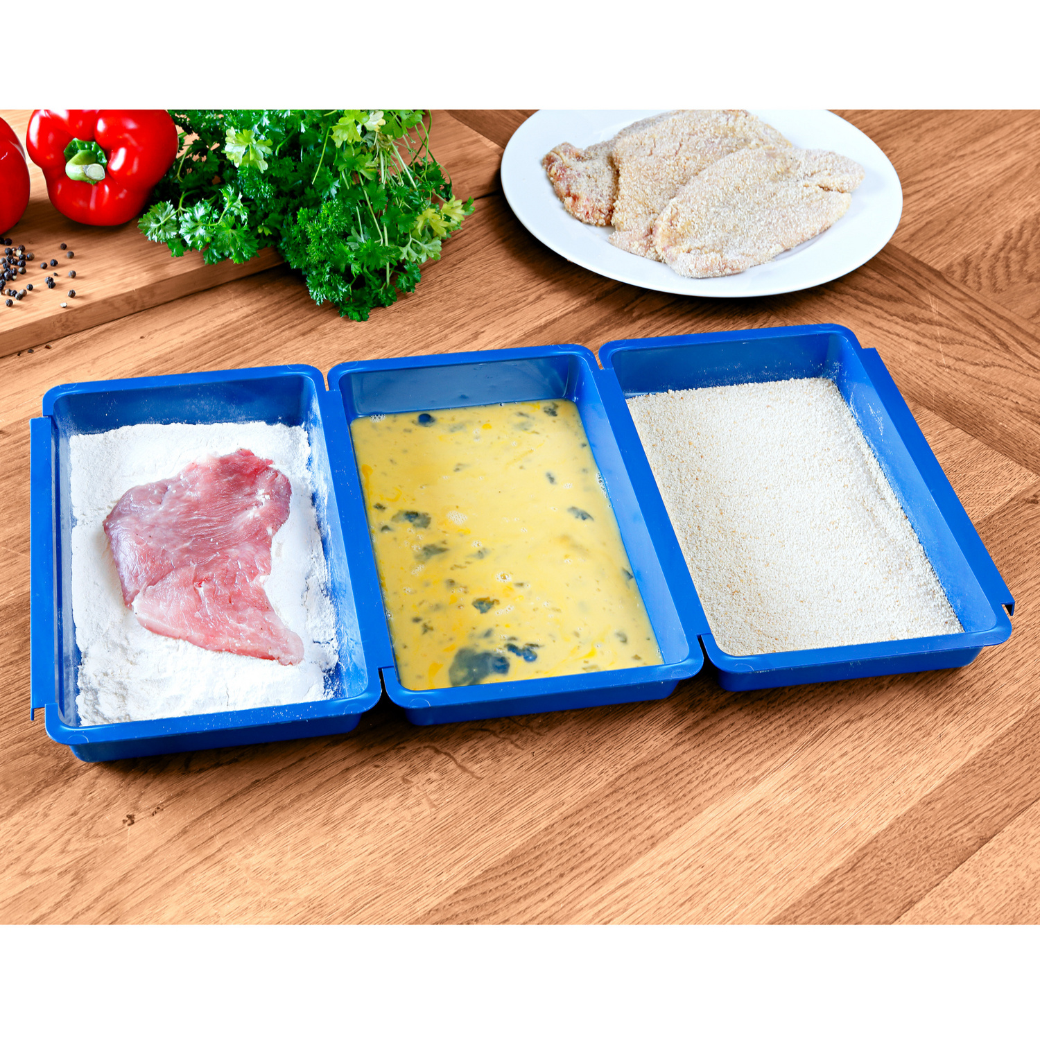 Set à paner, bleu
