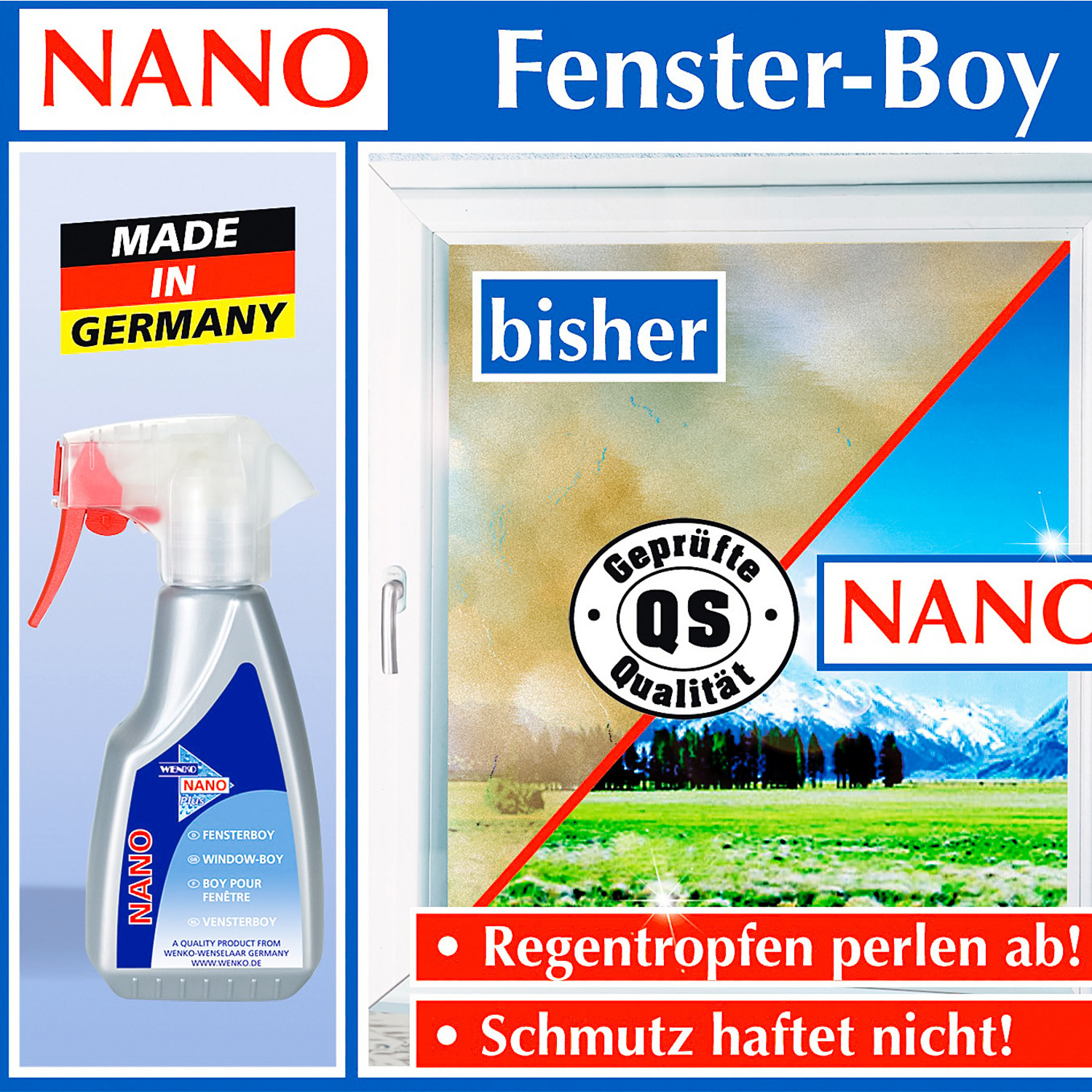 Nettoyant pour vitres nano
