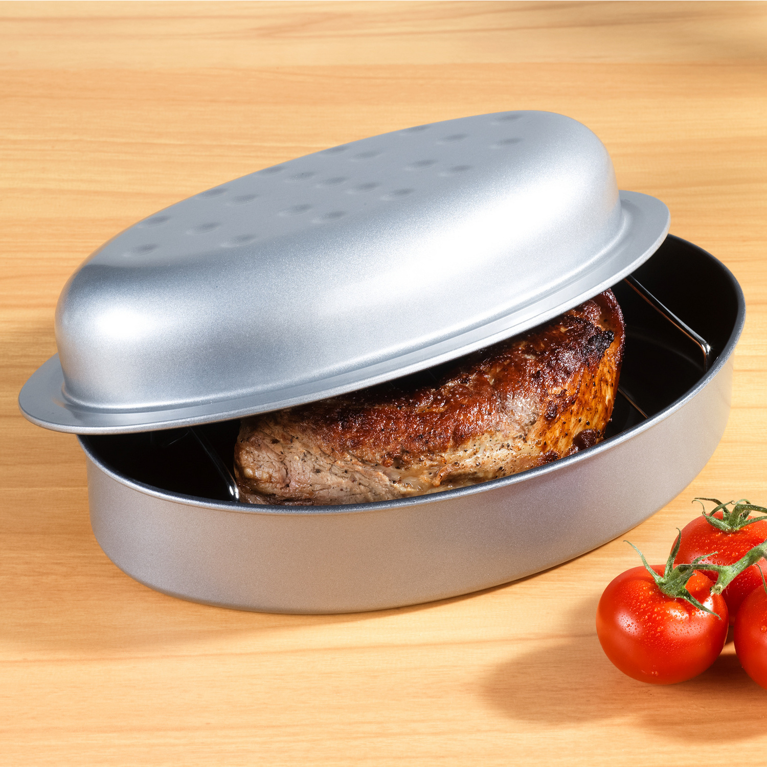 Cocotte, coloris argenté 26 cm