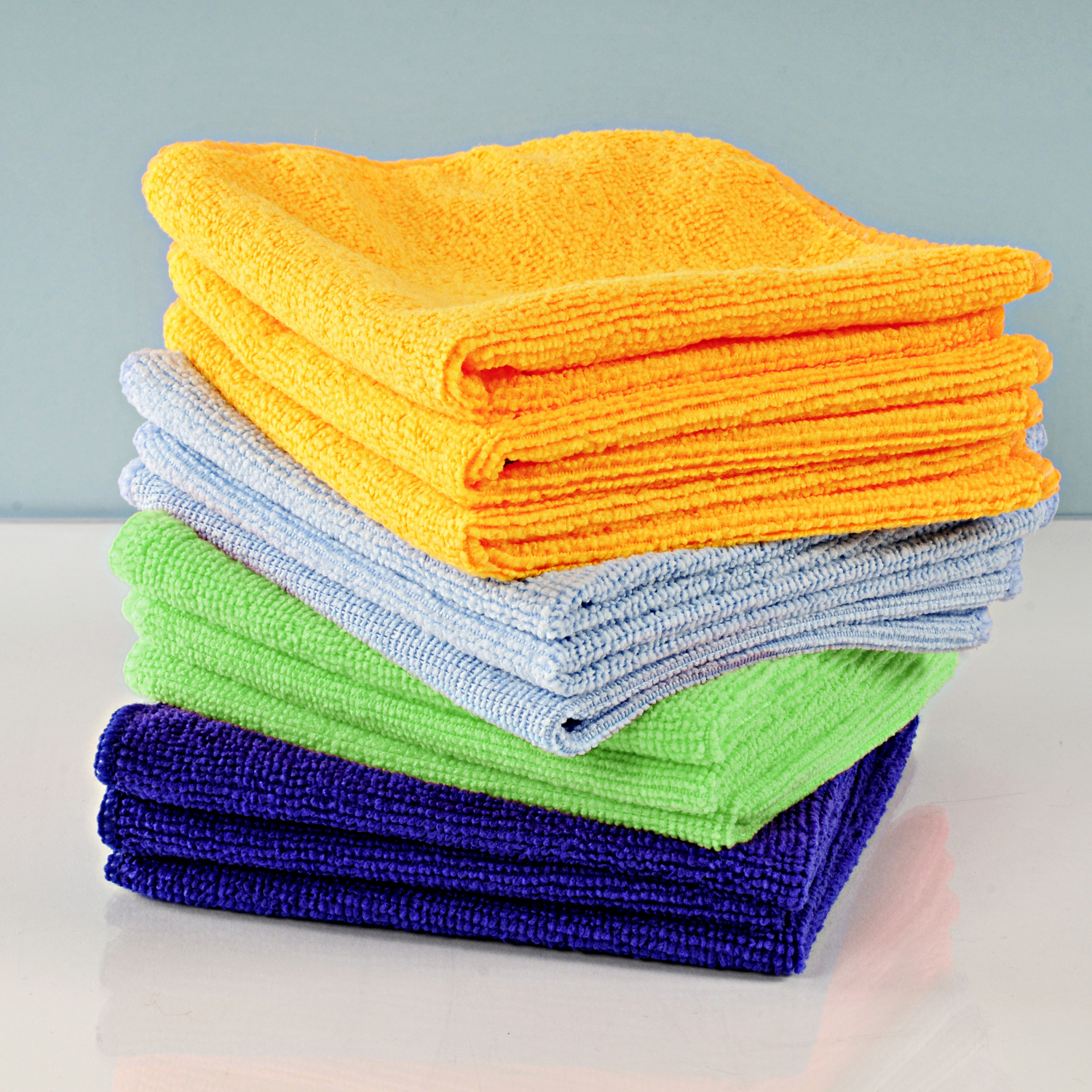 Lot de 12 chiffons en microfibre