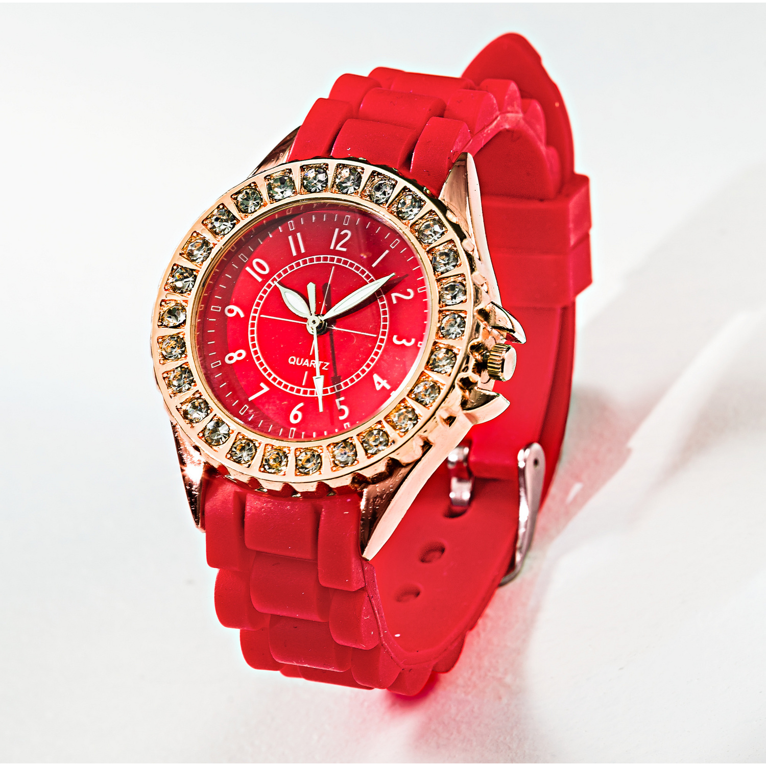 Montre femme, rouge
