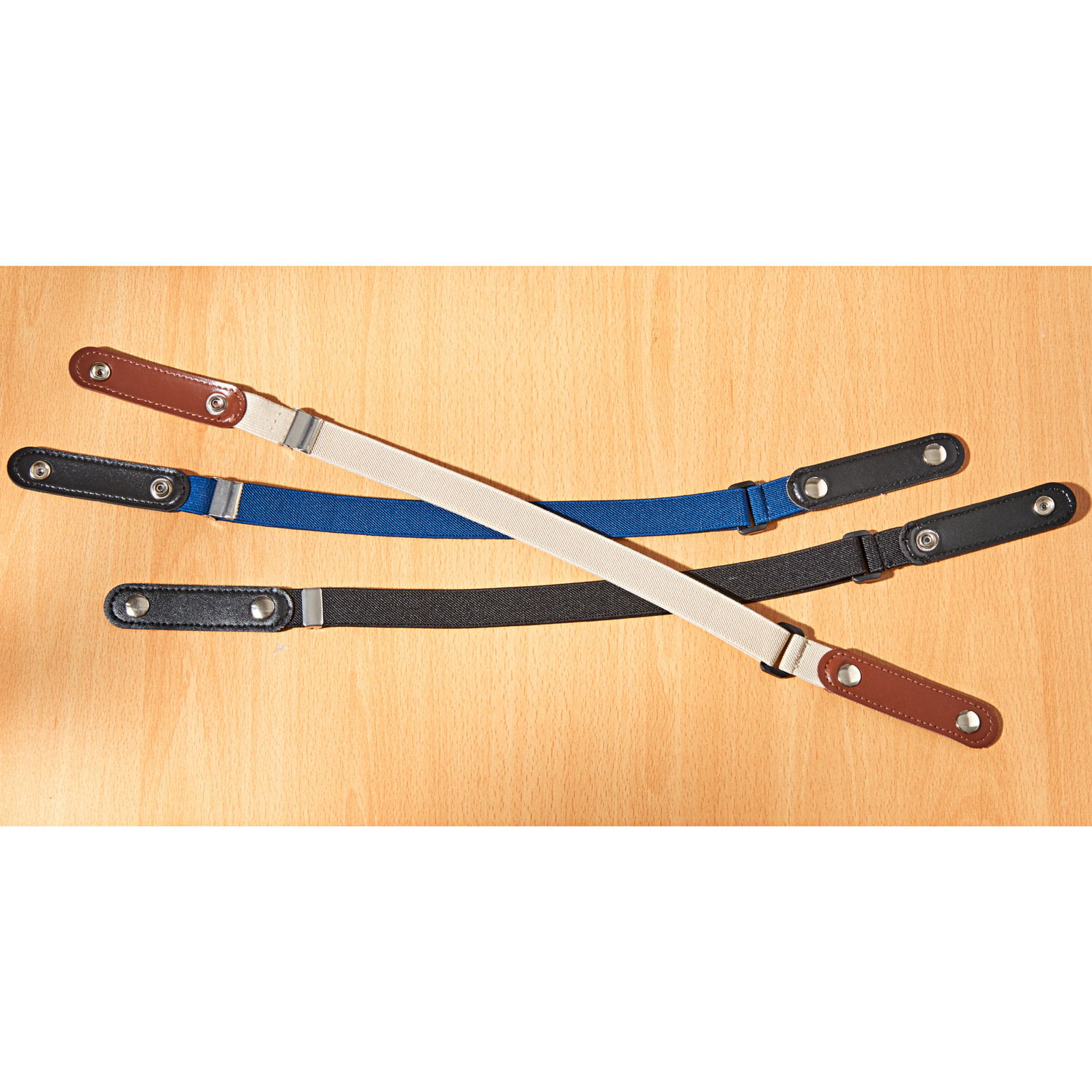 Lot de 3 ceintures sans boucle