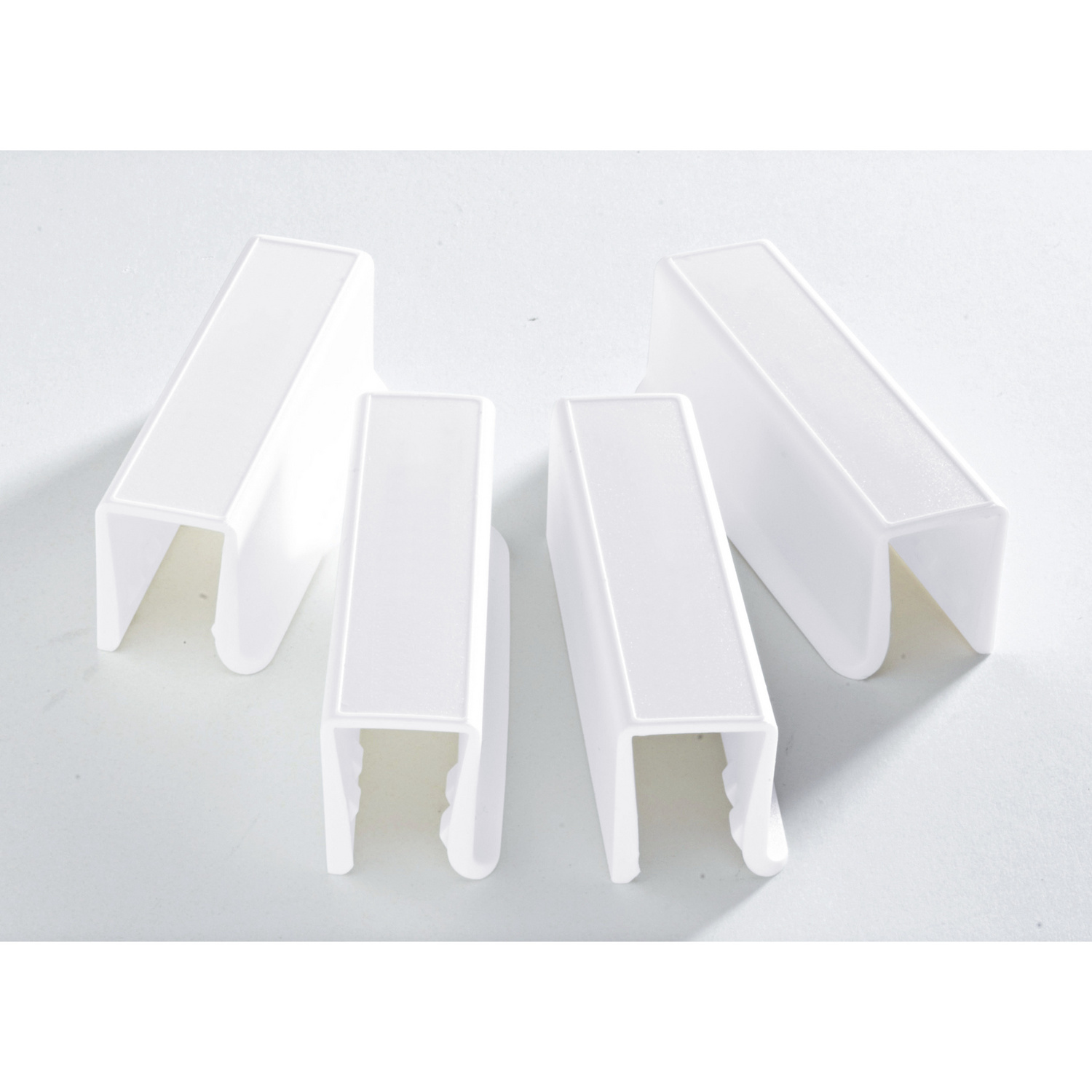 Lot De 4 Pinces D'extrémité Pour Panneaux Solaires Balcon - Aluminium Anodisé Noir, Hauteur Module 30-45 Mm