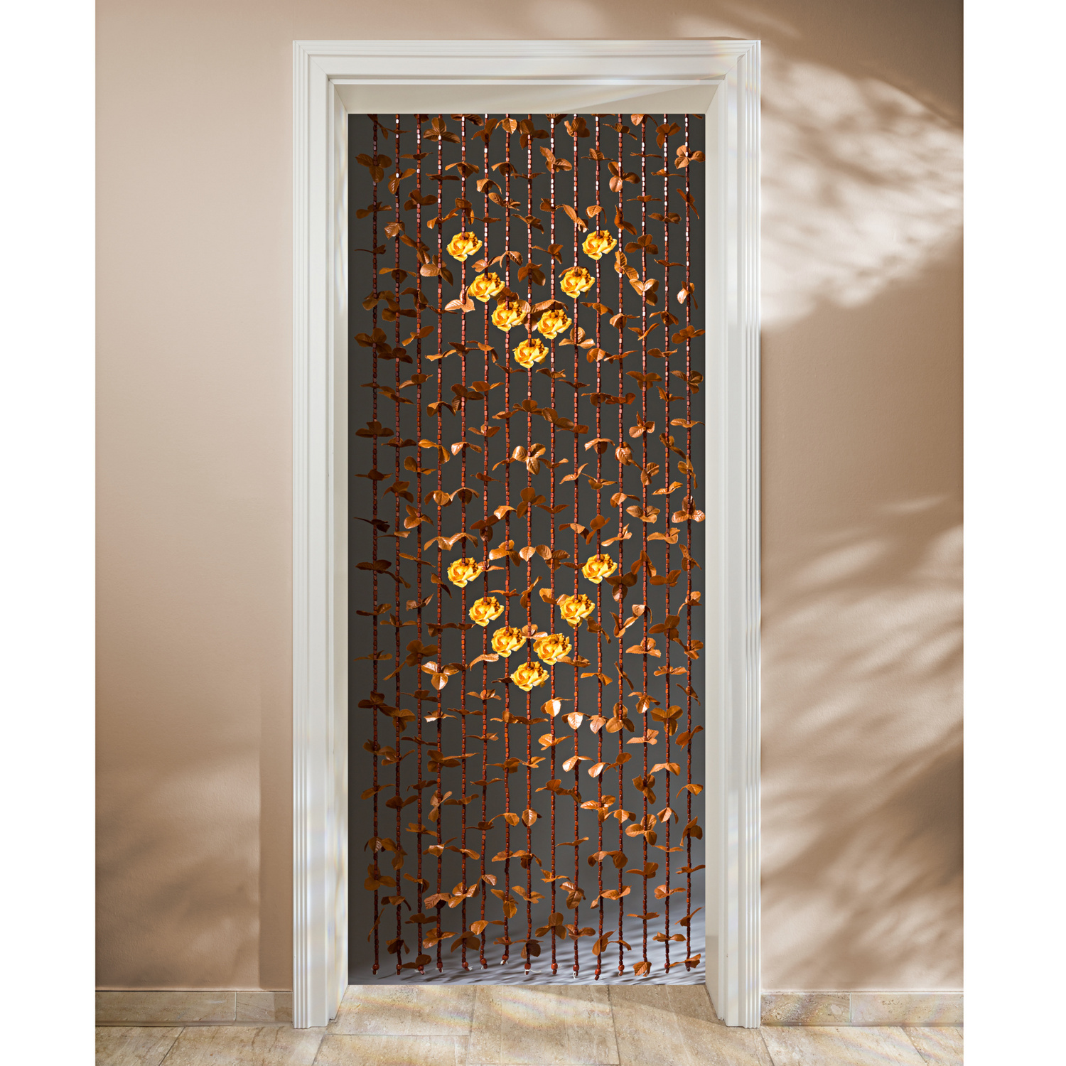 Rideau avec perles de bois Vitrine Magique Rideau avec perles de bois Vitrine Magique