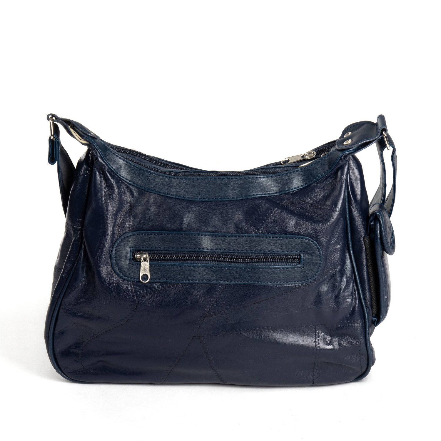 Sac en cuir Patchwork, marron, Référence: 2245900