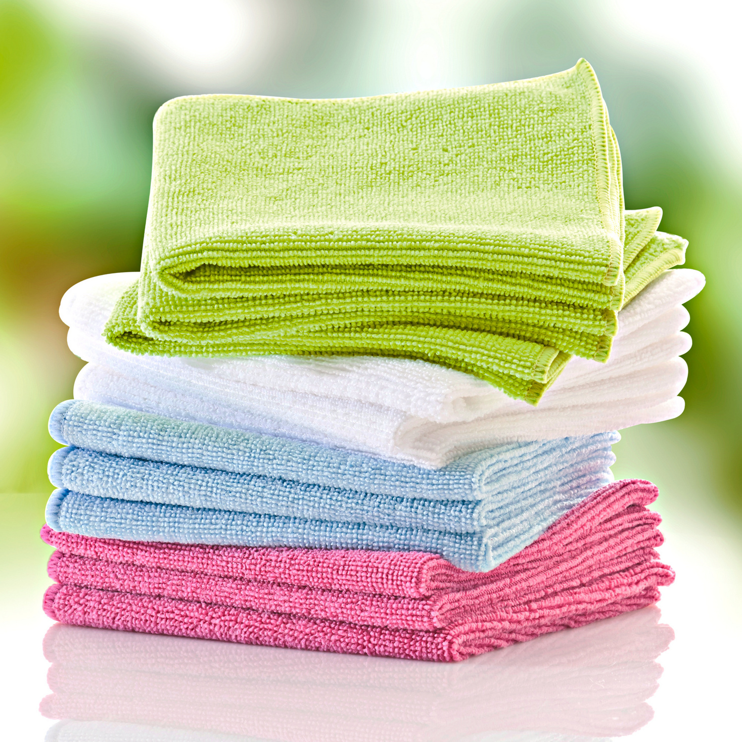 Lot de 12 chiffons en microfibre
