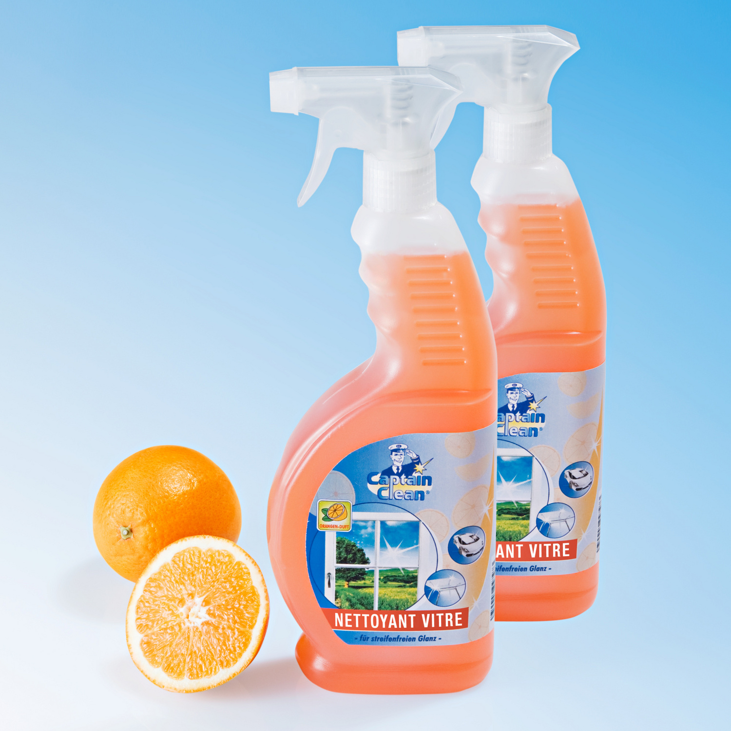 Nettoyant pour vitres orange, 650 ml