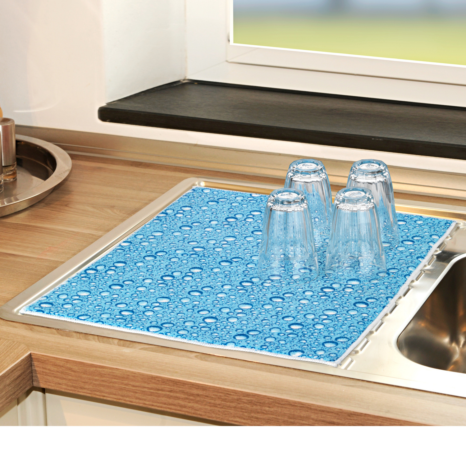 Tapis de séchage pour vaisselles Gouttes