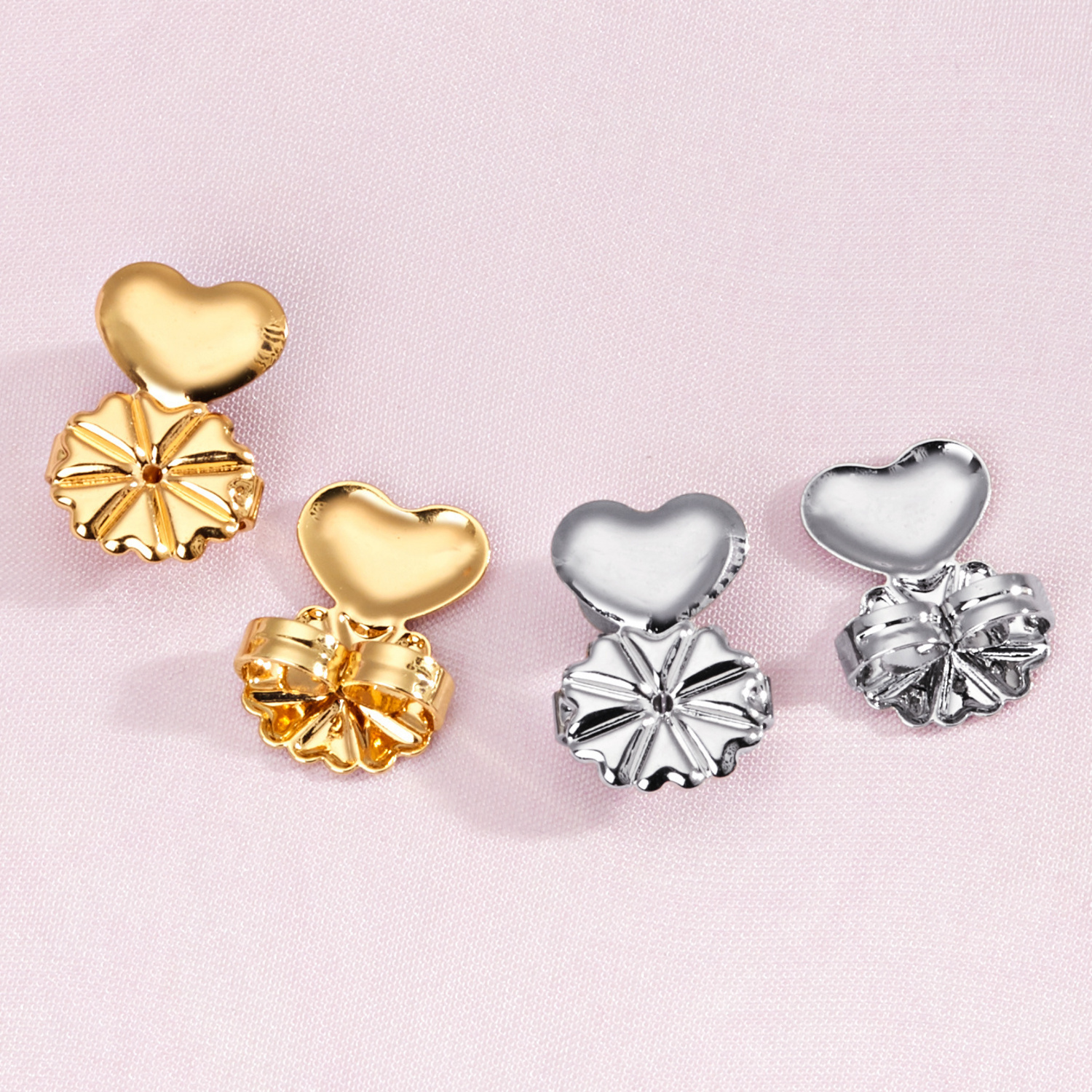 Lot De 40 Fermoirs De Boucles D'oreilles Plaqué Argent - Sécurisés Et élégants - Compatibles Toutes Les Boucles - DIY Bijoux